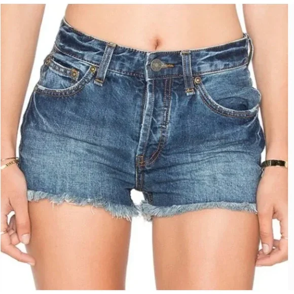 Free People Rock Denim Uptown Short Size 29 - Picture 8 of 9